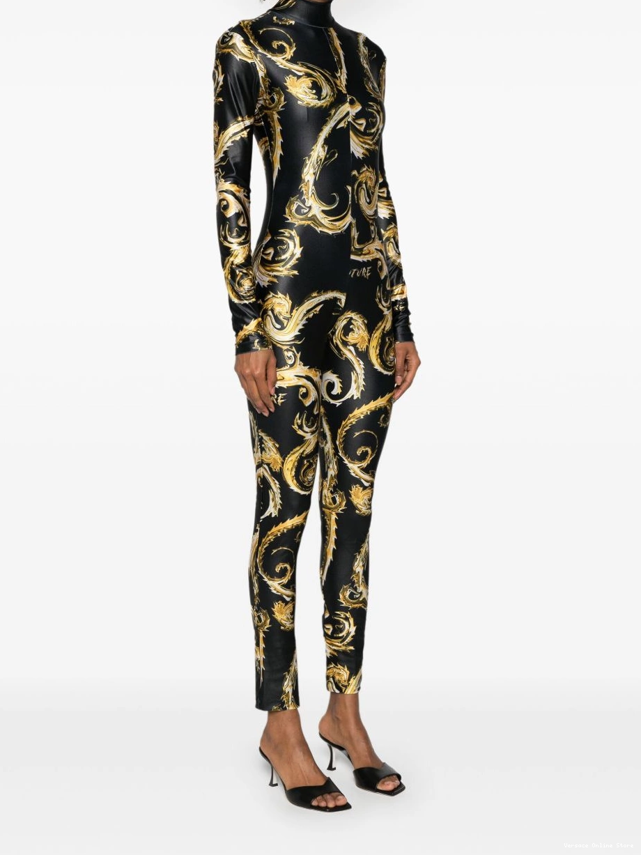 Affordable Chromo Women Couture jumpsuit Versace Jeans Couture-print 0713